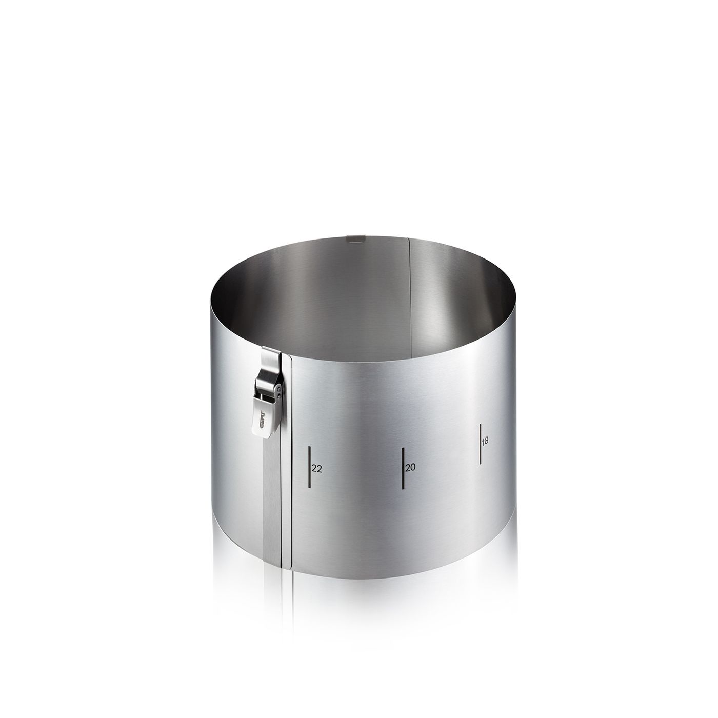 Cercle à gâteau Tondo clip h.15 cm en inox