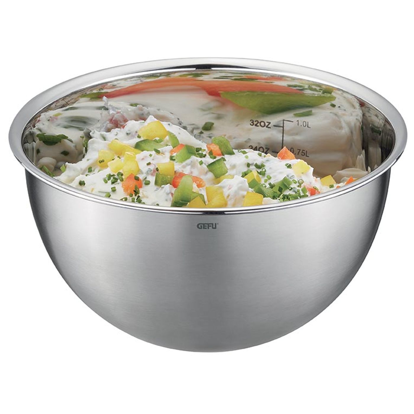 Lot de 3 bols inox avec couvercle