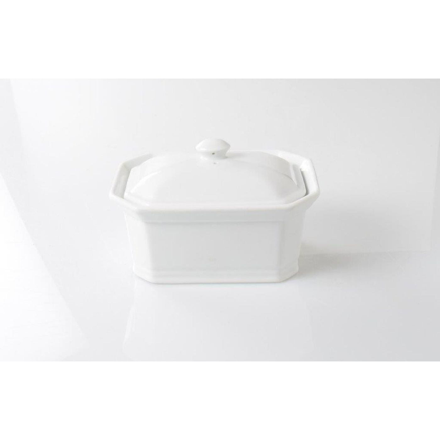 Terrine à foie gras avec presse en porcelaine 600g