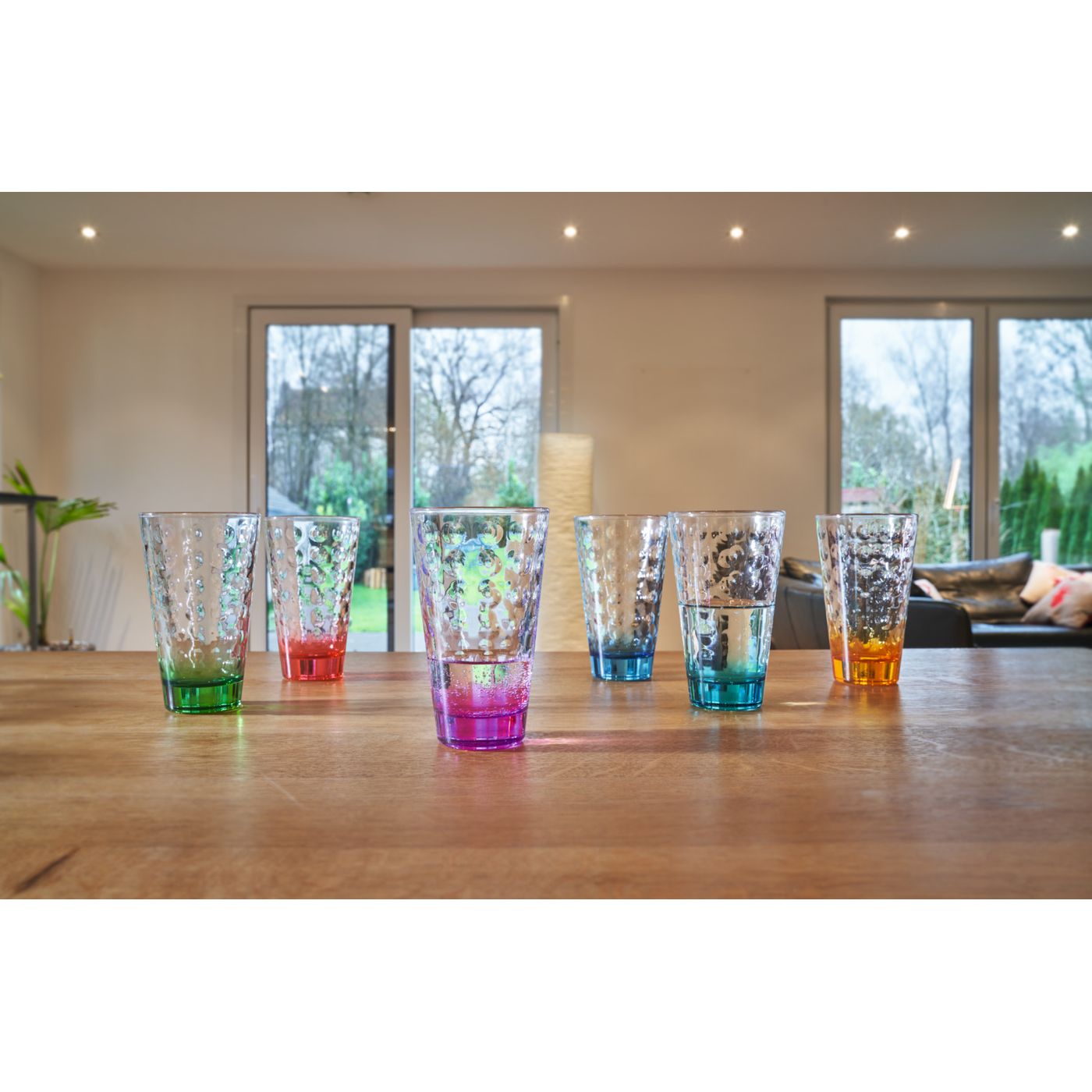 Lot de 6 Verres haut Peps multicolore
