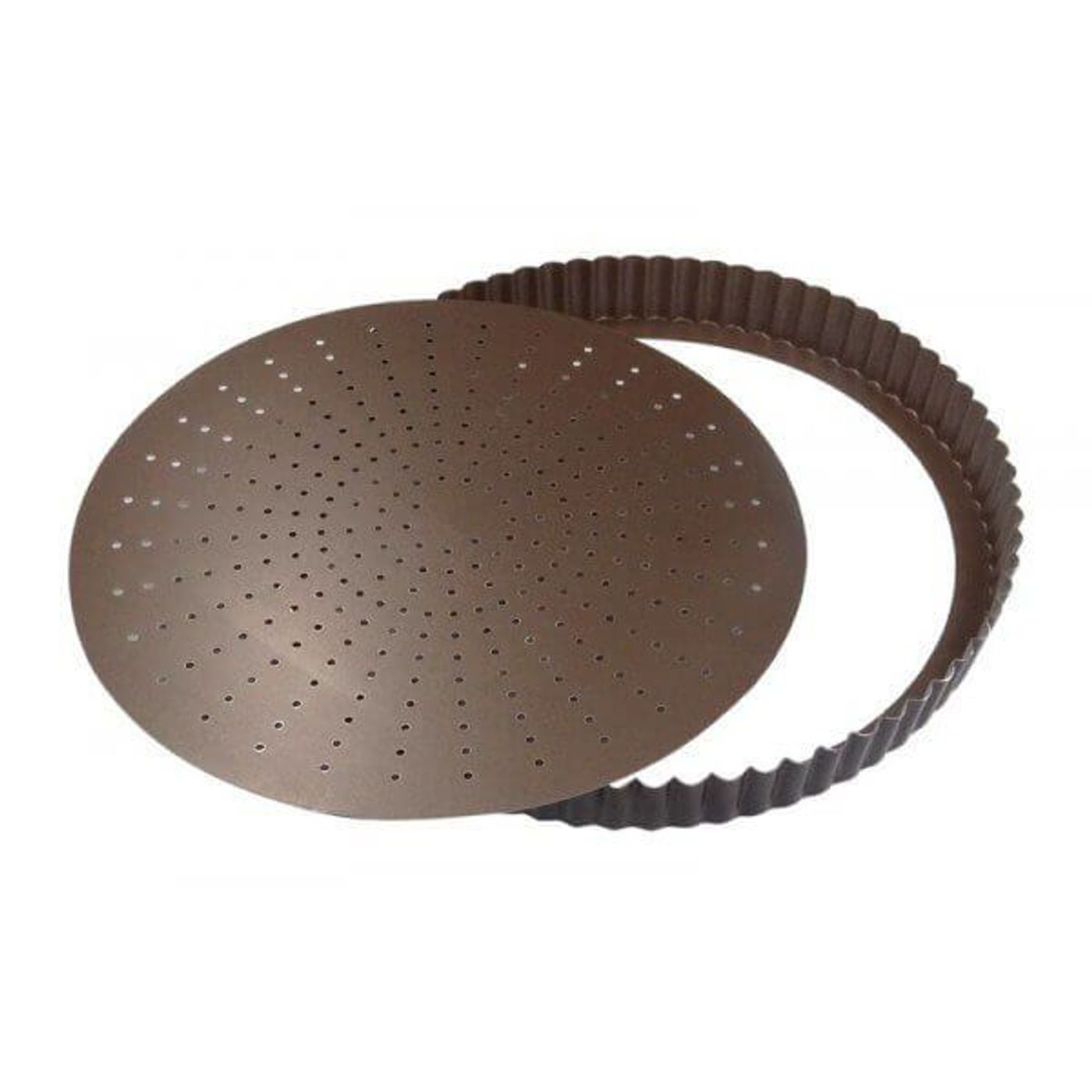 Tourtière cannelée perforée Antiadhérente démontable 26 CM