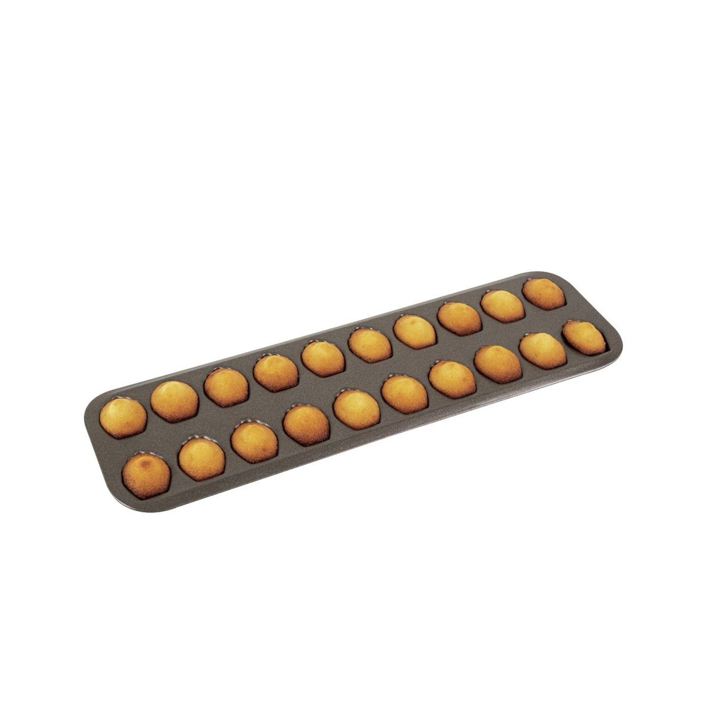 Plaque 20 madeleines en tôle anti-adhérente