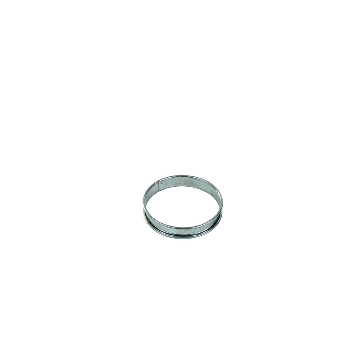 Cercle à tarte inox à bords roulés 10 cm