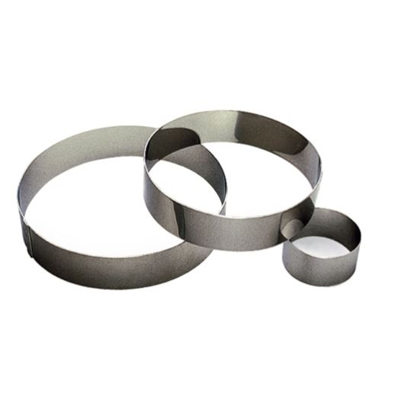 Cercle à mousse inox diamètre 22 cm