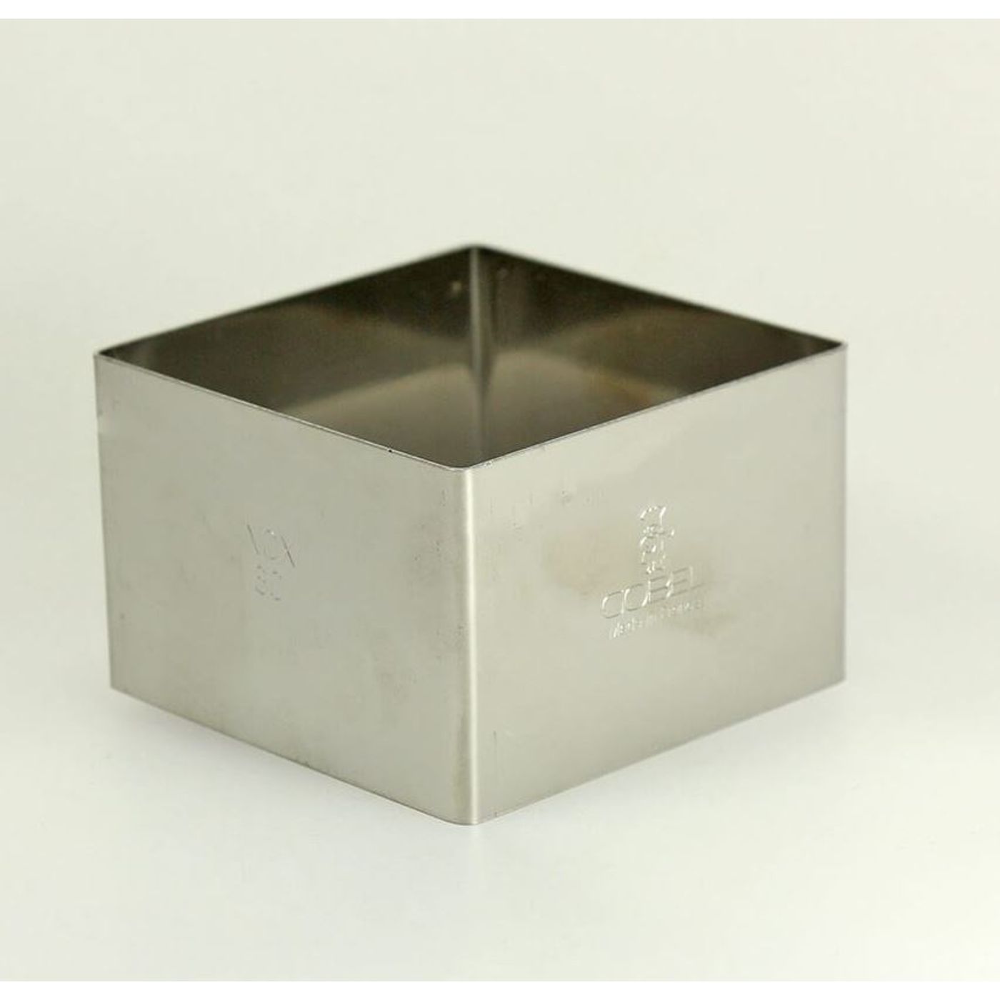 Cercle à mousse carré inox 6 x 6 cm