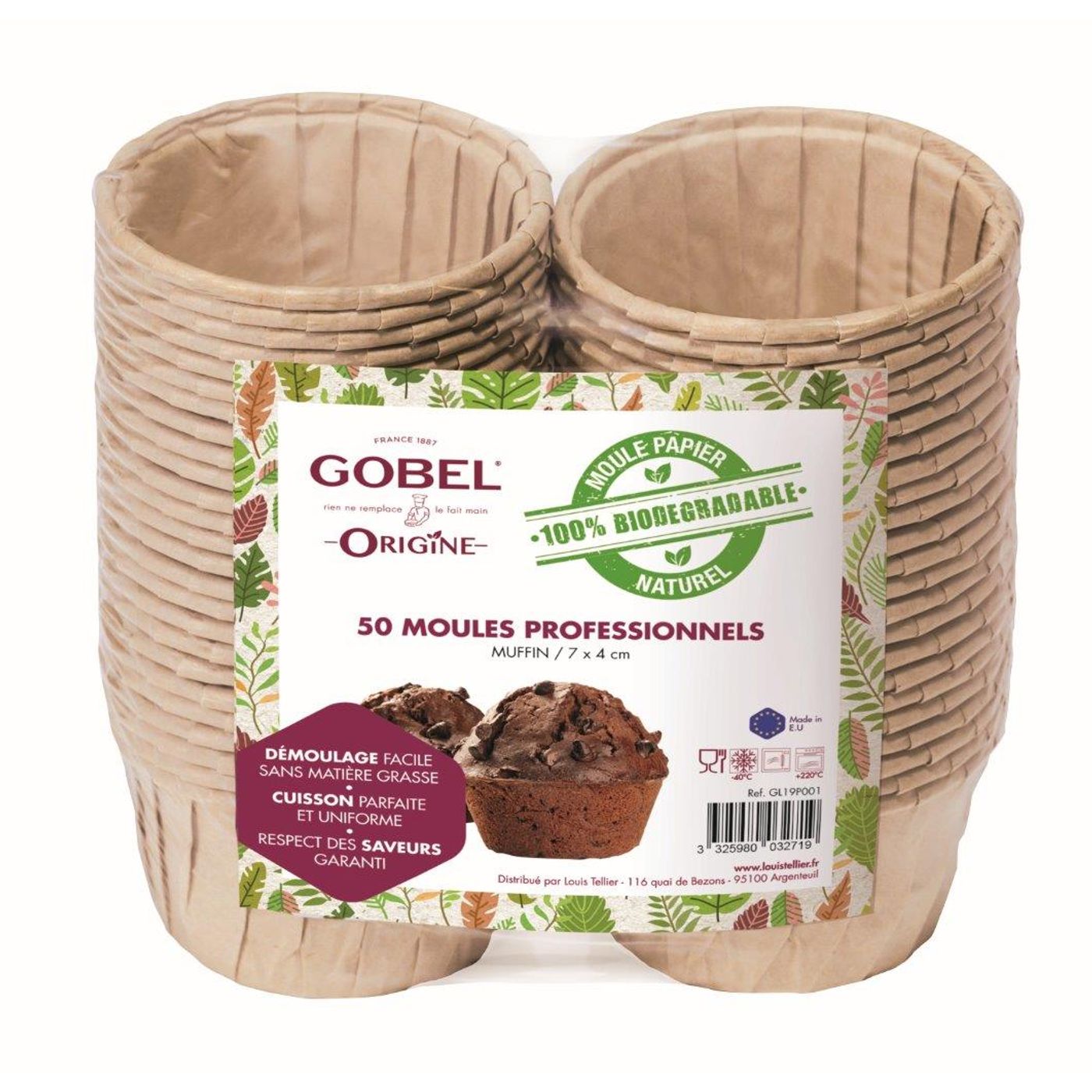 Lot de 50 moules à muffin jetables