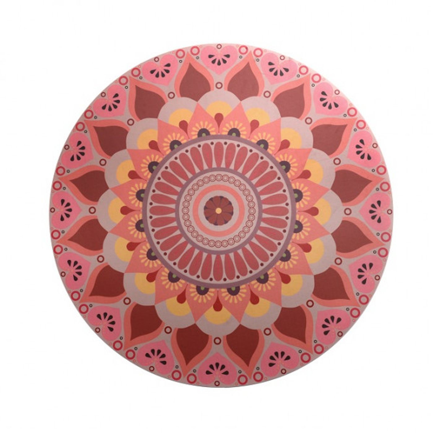 Tapis vinyle rond MANDALA 80 cm