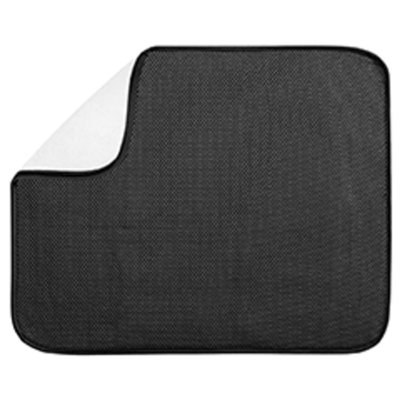 Tapis de séchage mat noir/blanc 46 x 41cm