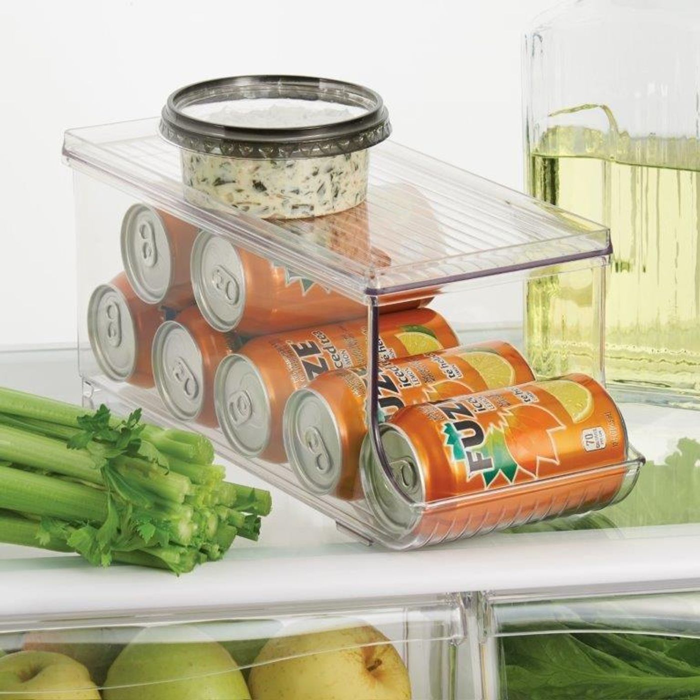 Boîte de rangement avec couvercle pour canette