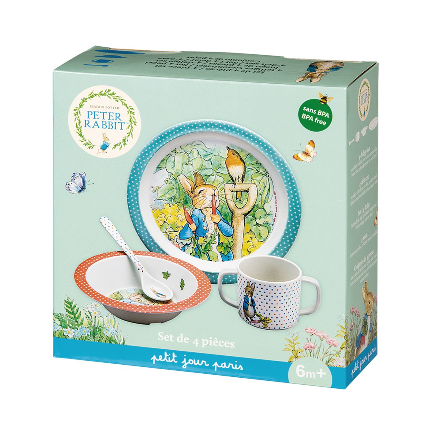Coffret 4 pièces Pierre Lapin