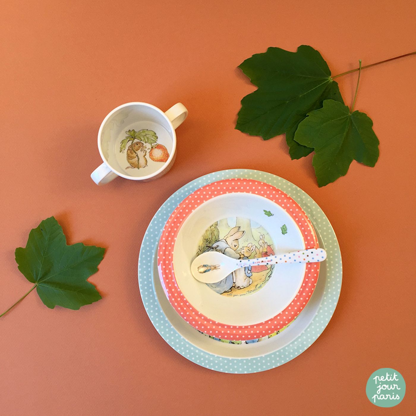 Coffret 4 pièces Pierre Lapin