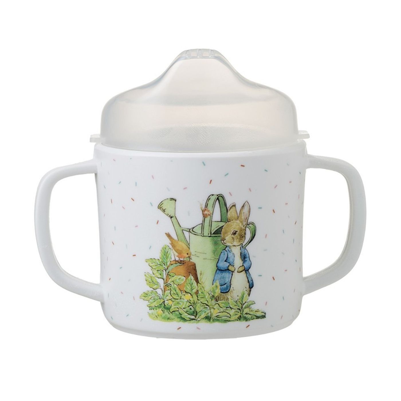 Tasse 2 anses antidérapante avec bec amovible pierre lapin