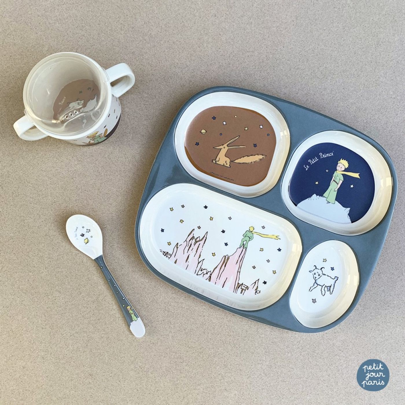 Tasse 2 anses en mélamine le petit prince