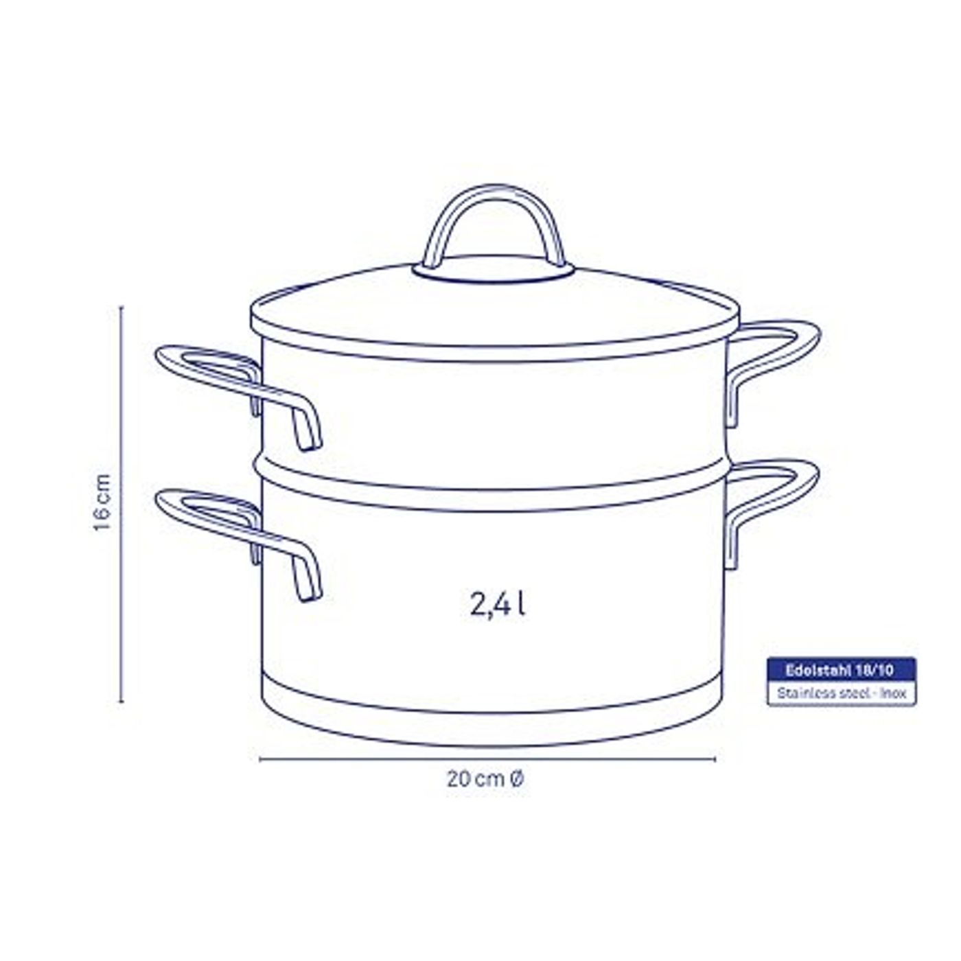 Cuit vapeur Cailin 20 cm