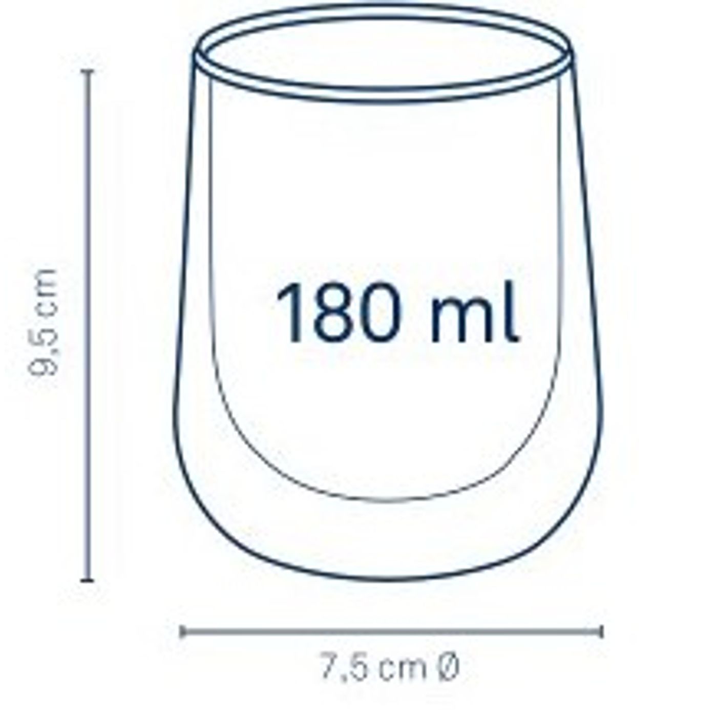 2 Verres à cappuccino Fontana