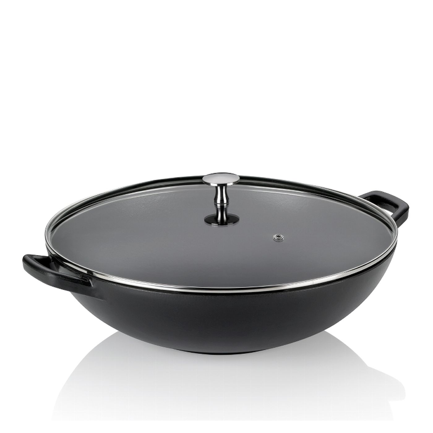 Wok Calido en fonte noire 36 cm