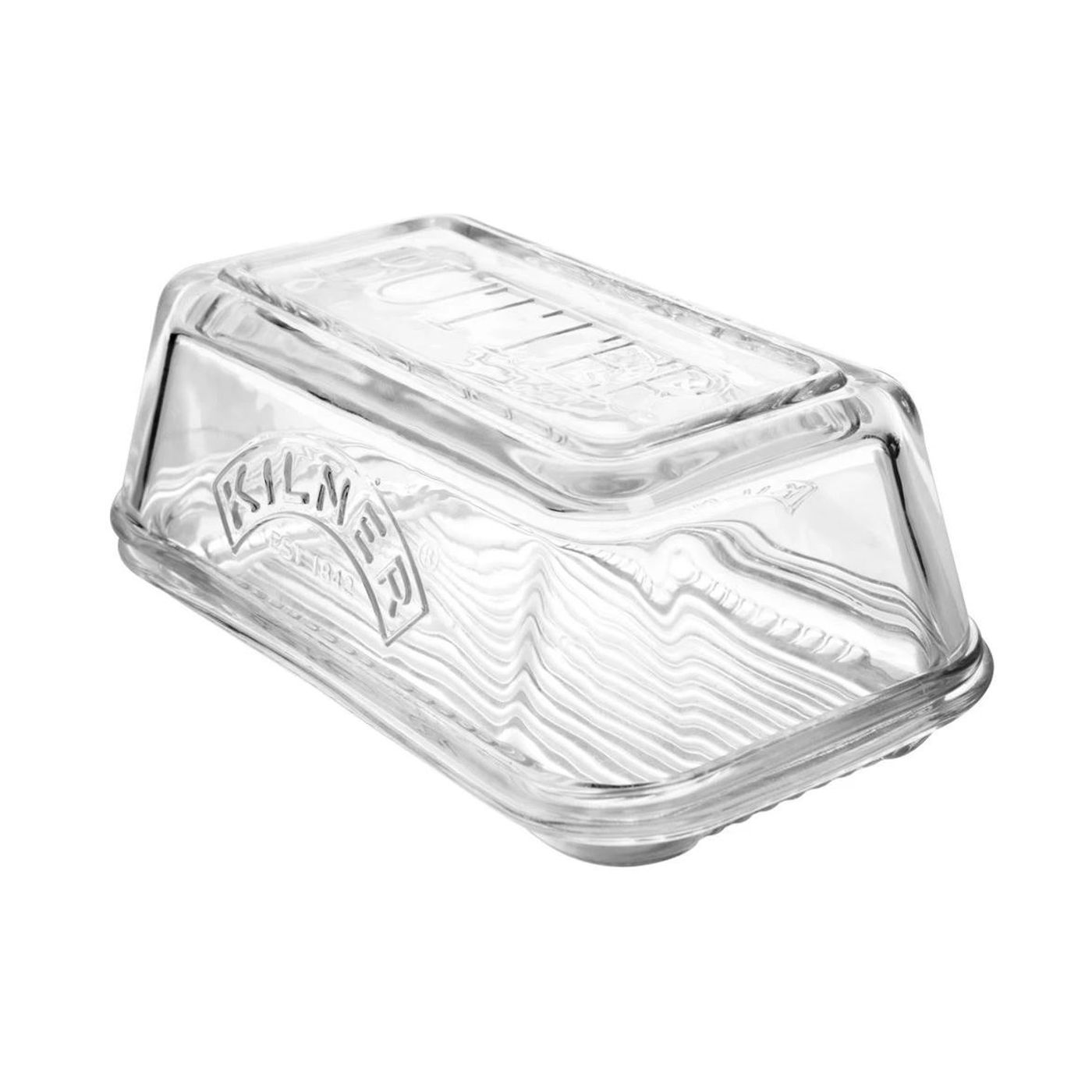 Beurrier en verre transparent