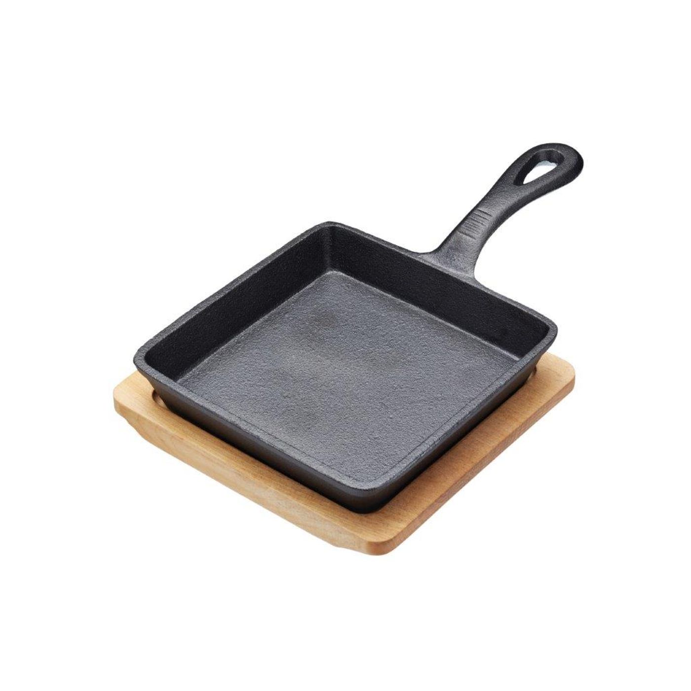 Mini poêle en fonte 15 x 11 cm avec support bois