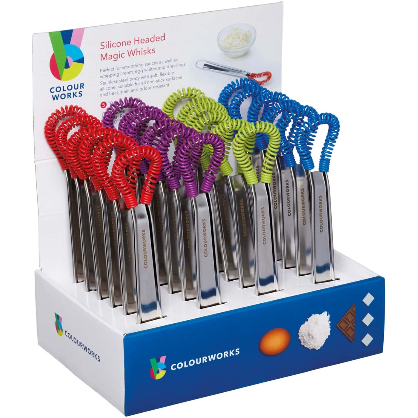 Fouet magique embout silicone Colourworks 21cm