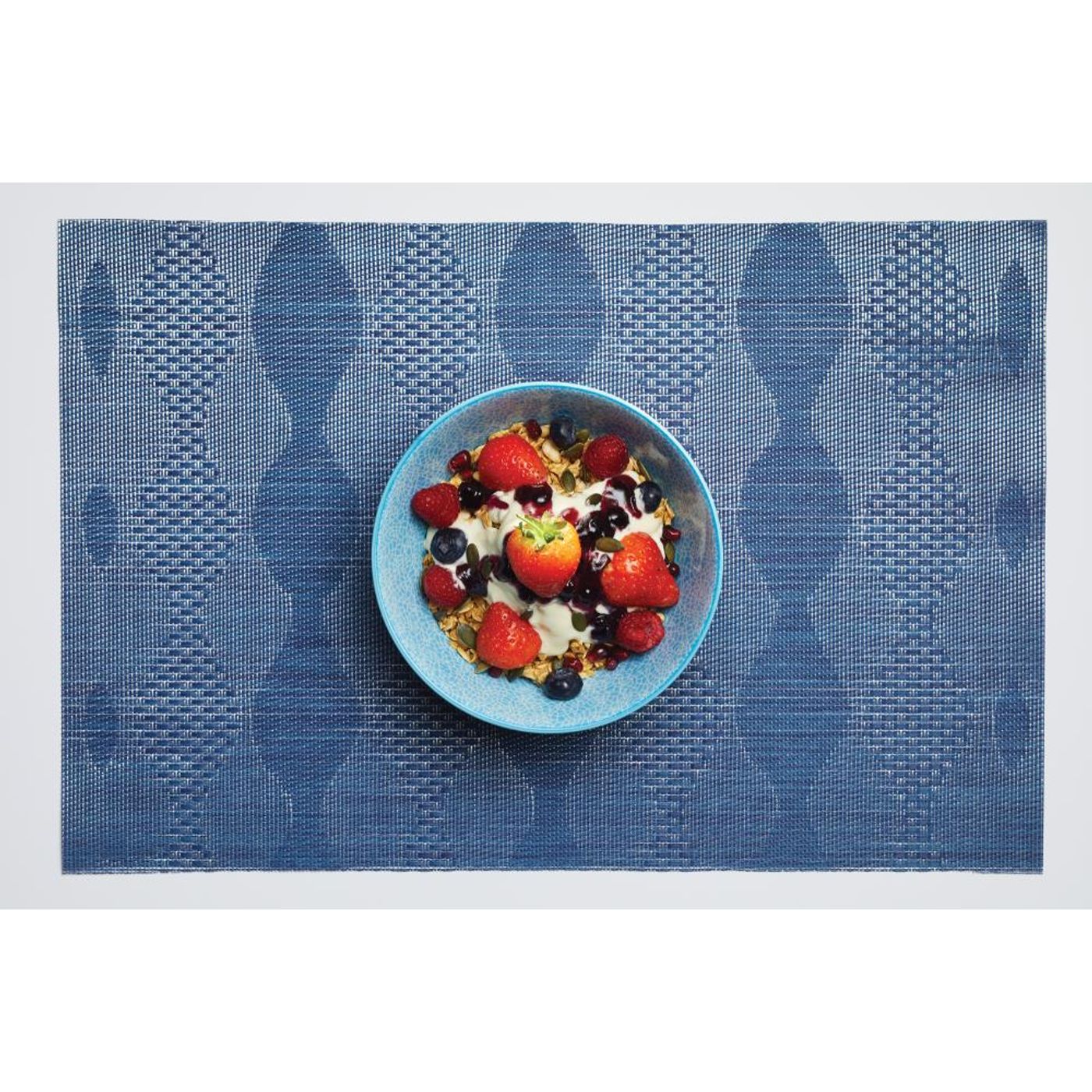 Bol Buddha bowl - motifs mosaïque bleue