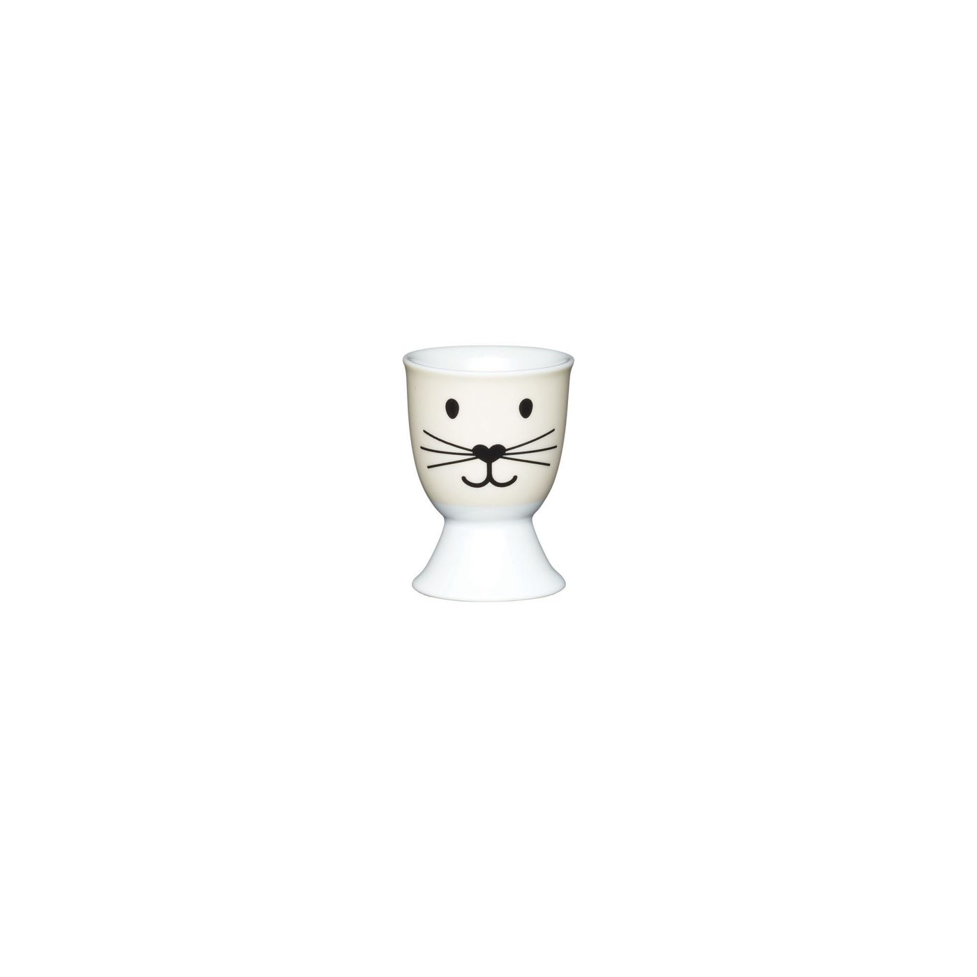 Coquetier tête de chat