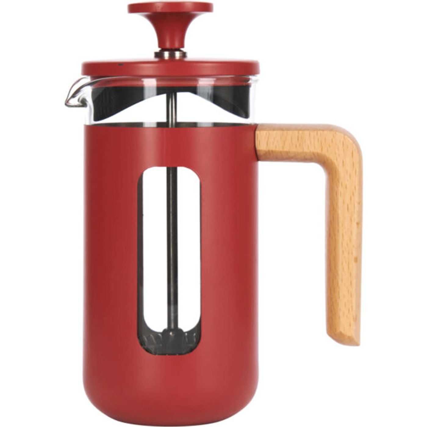 Cafetière à piston Pisa 3 tasses rouge