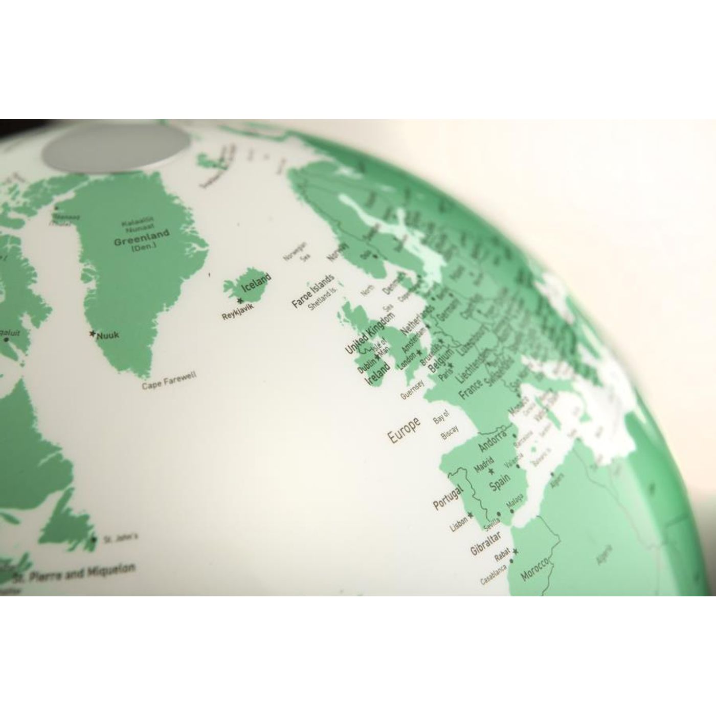 Globe lumineux vert