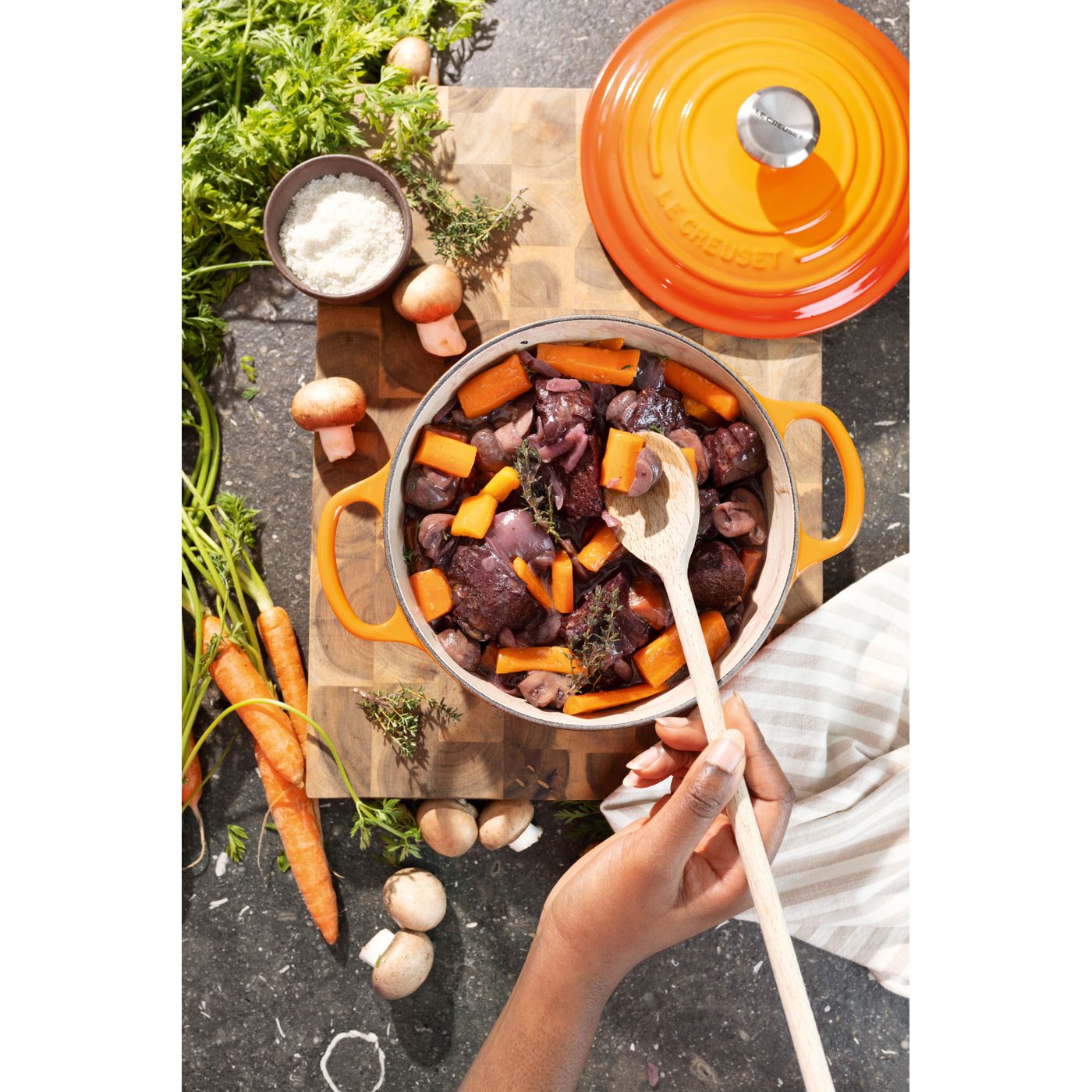 Cocotte ronde 24 cm Volcanique