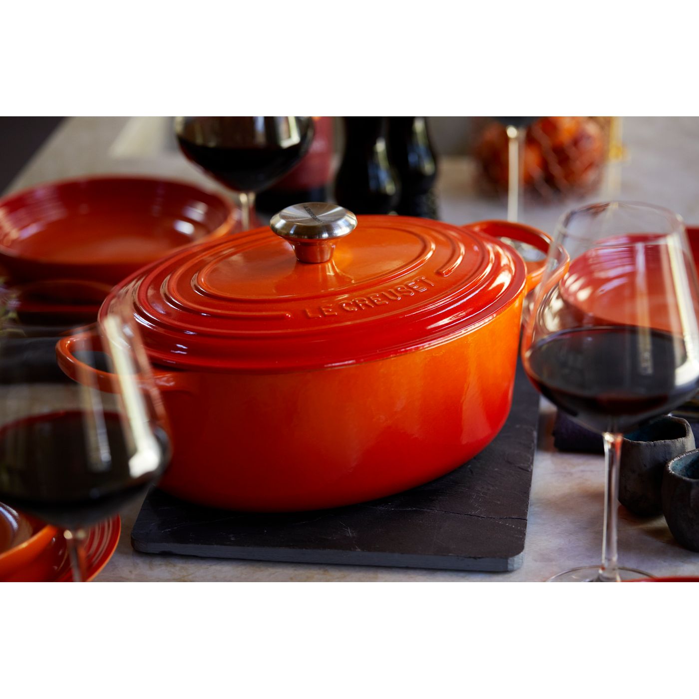 Cocotte ovale 29 cm Volcanique