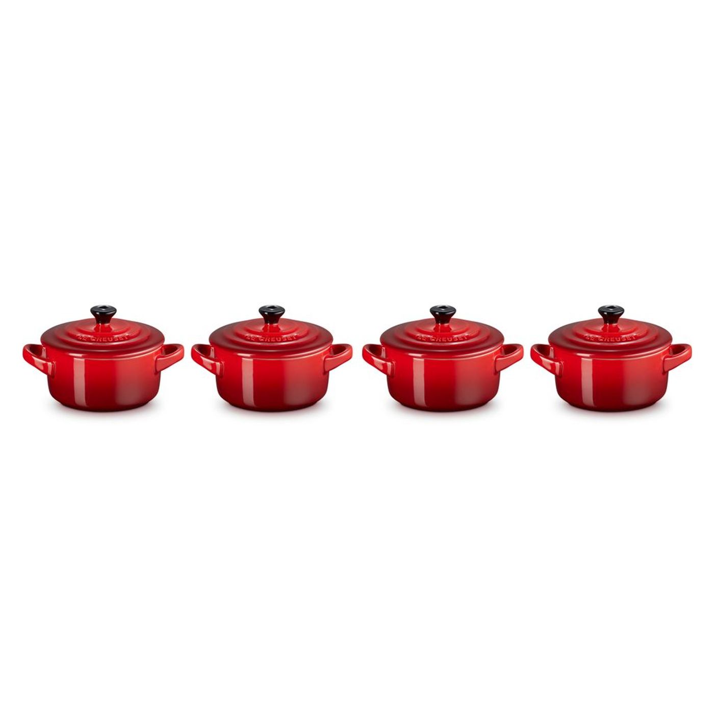 Set de 4 mini-cocottes en céramique