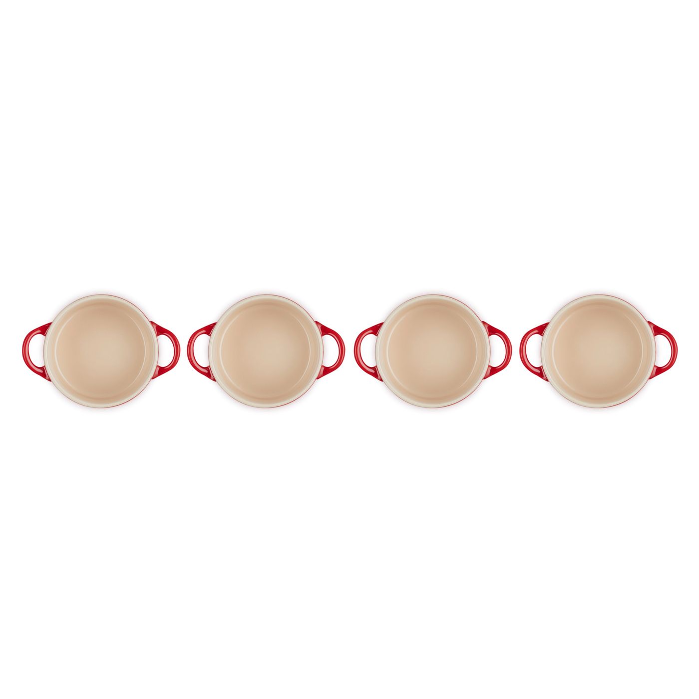 Set de 4 mini-cocottes en céramique