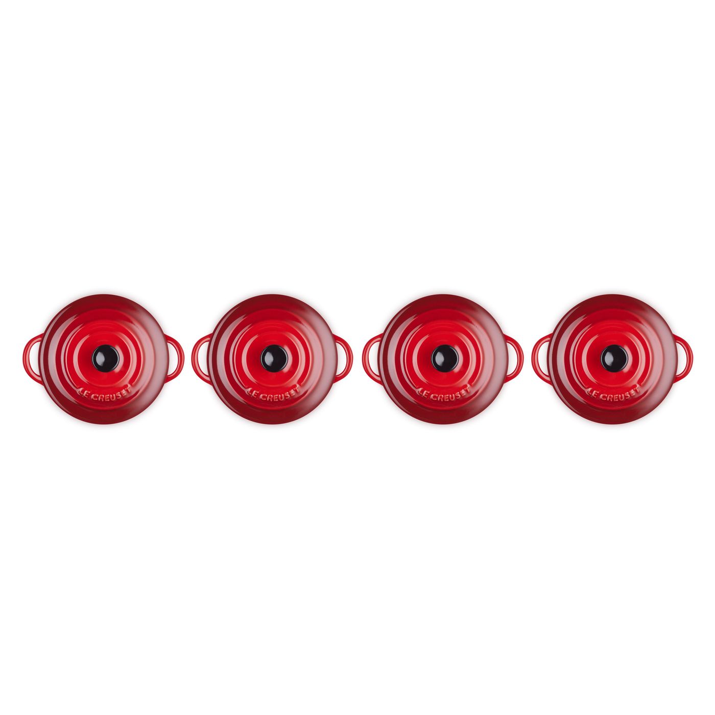 Set de 4 mini-cocottes en céramique
