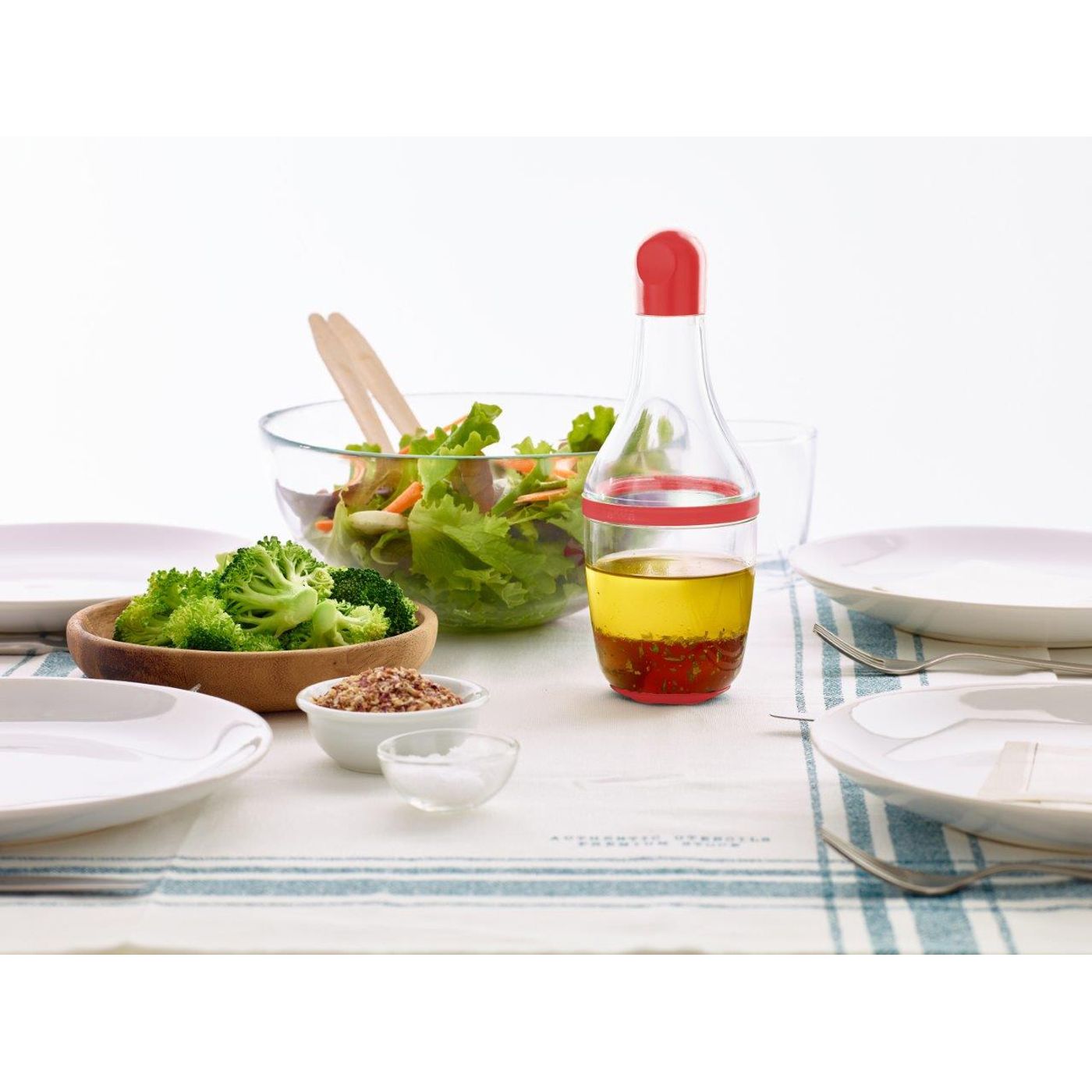 Shaker à vinaigrette rouge