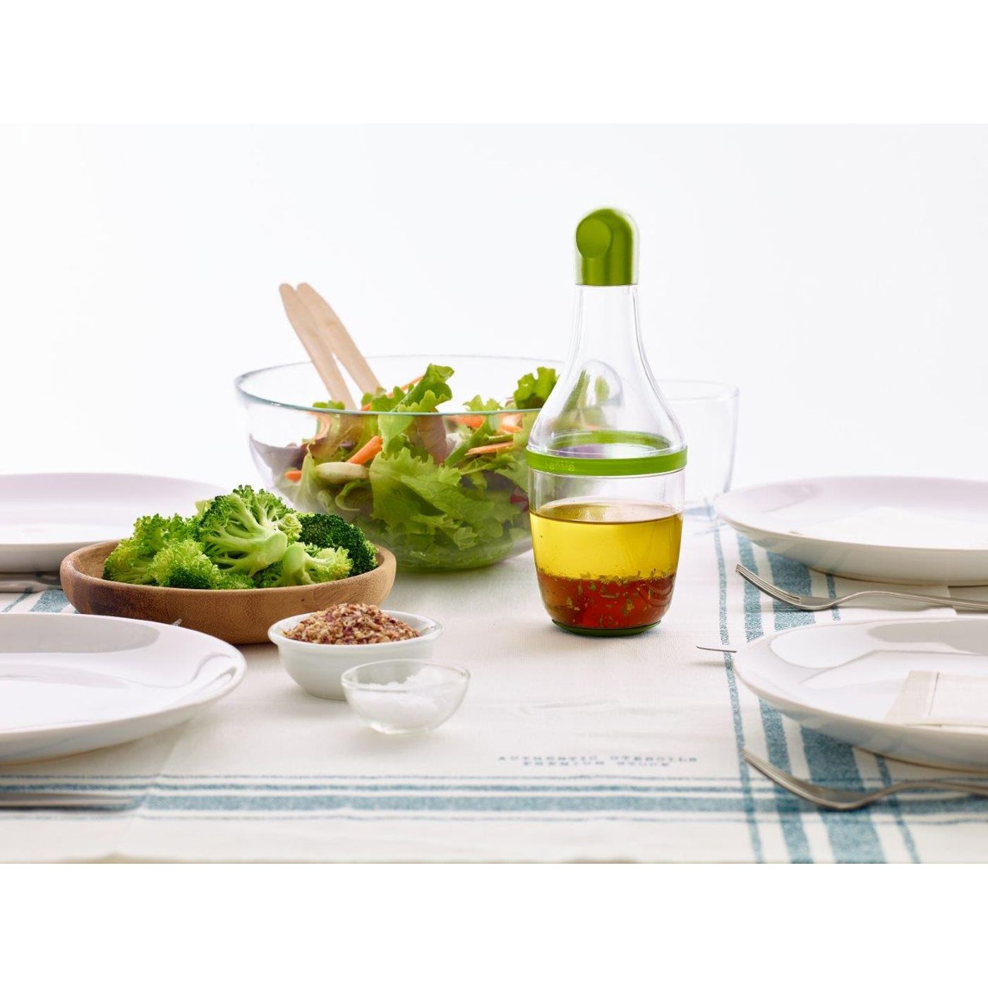 Shaker à vinaigrette vert