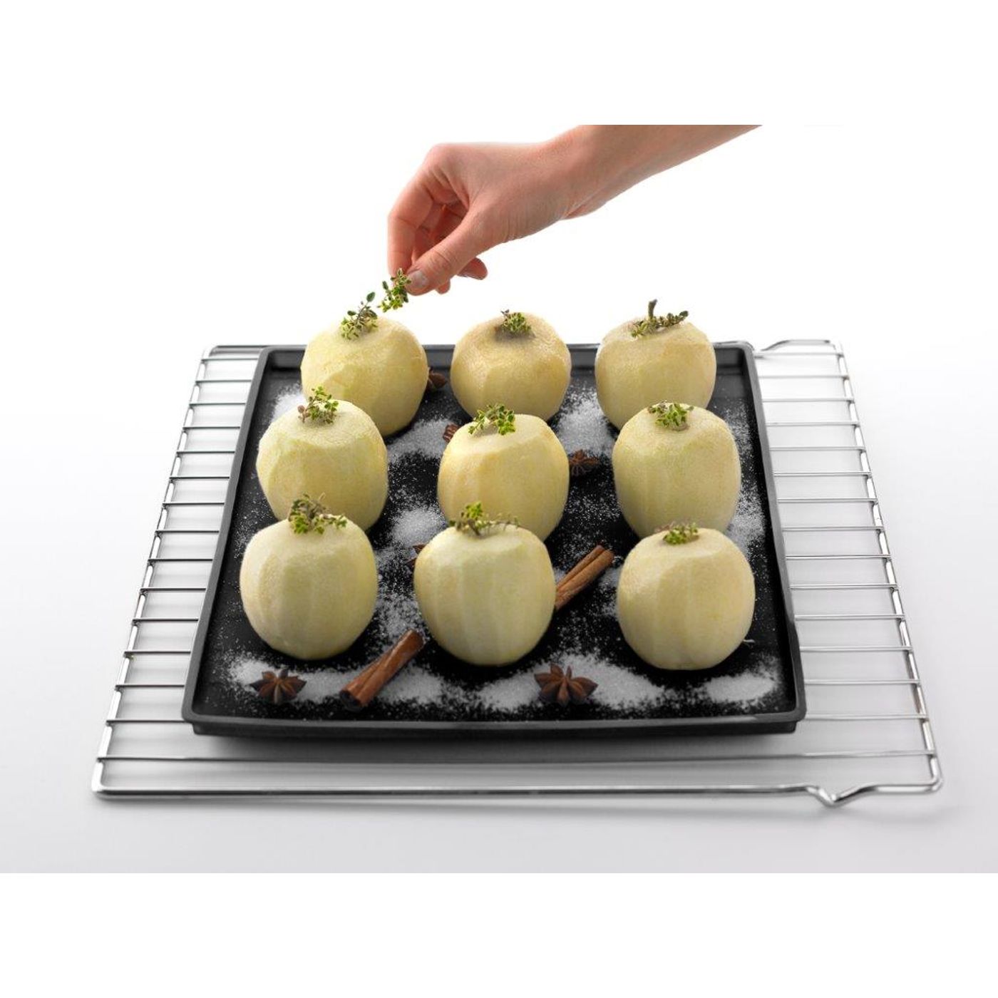Tapis de cuisson avec rebord 30 x 40 cm noir