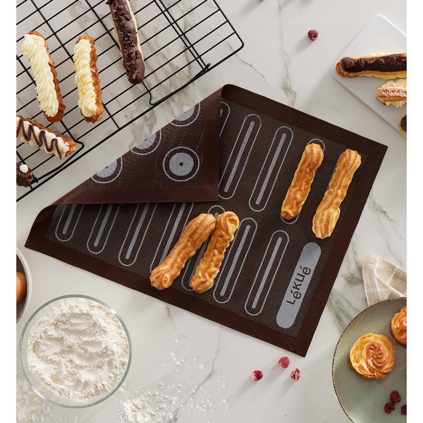 Lot De 3 Moules En Silicone Pattes De Chien - Pour Friandises Et Biscuits Maison