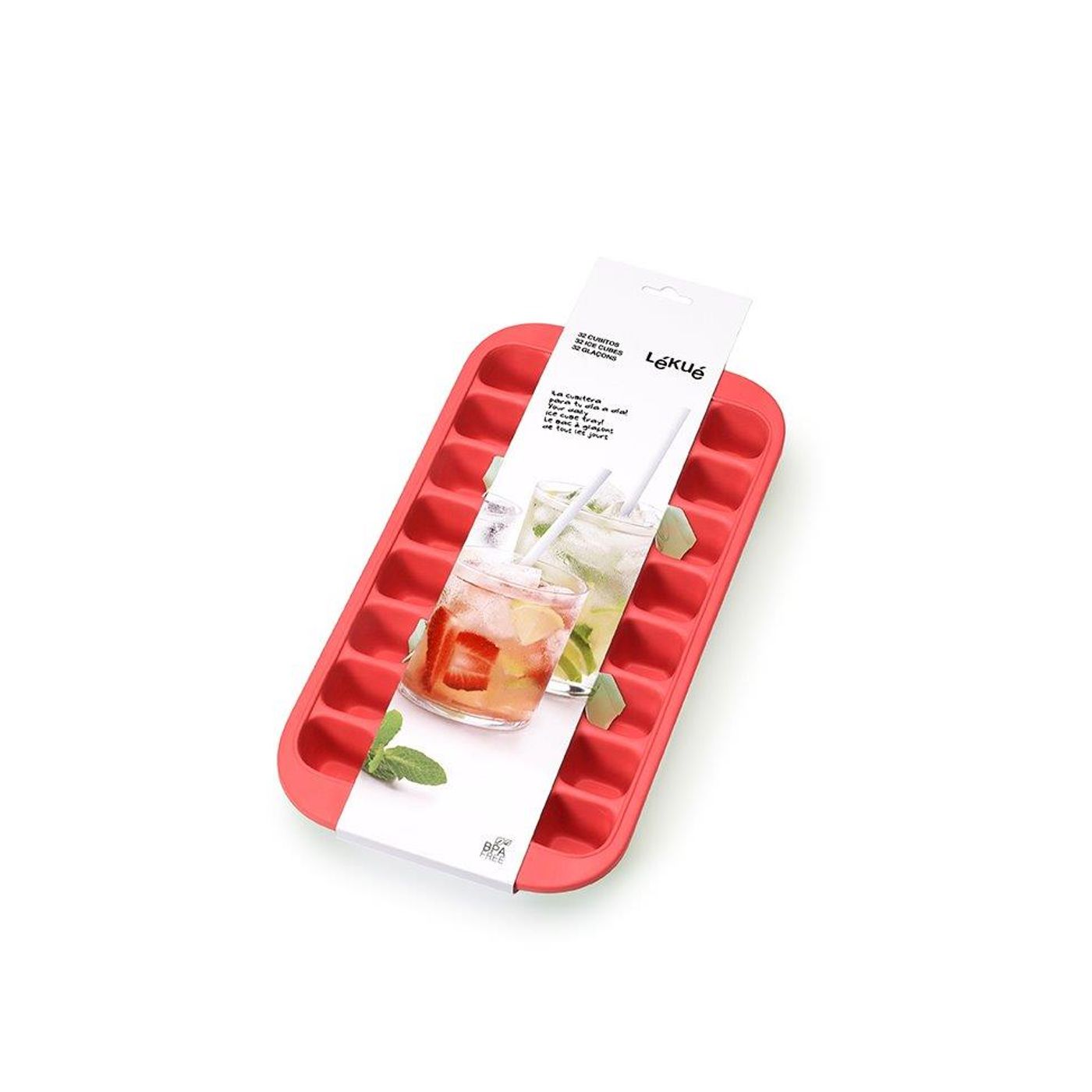 Maxi bac à glaçons gourmet rouge