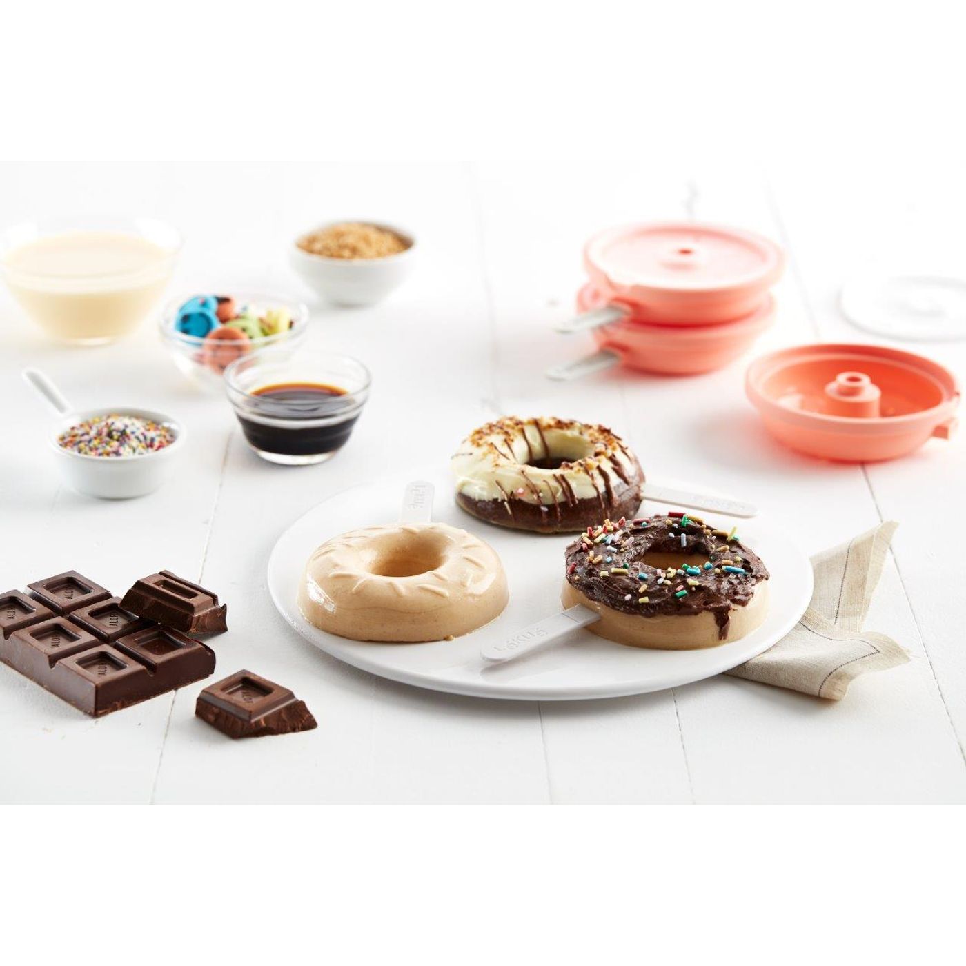 Moule à glace bretzels et donuts - set de 4