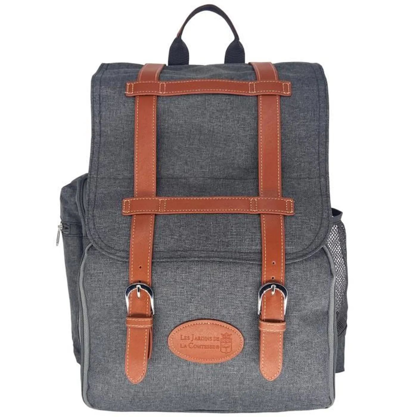Sac à dos escapade pique-nique 4 personnes gris