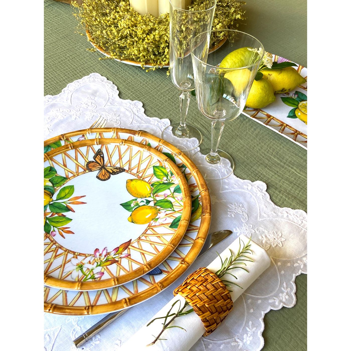 Assiette dessert en mélamine Capri 23 cm