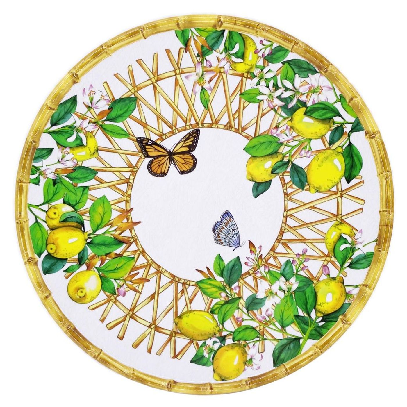 Plat rond en mélamine Capri D 35,5 cm