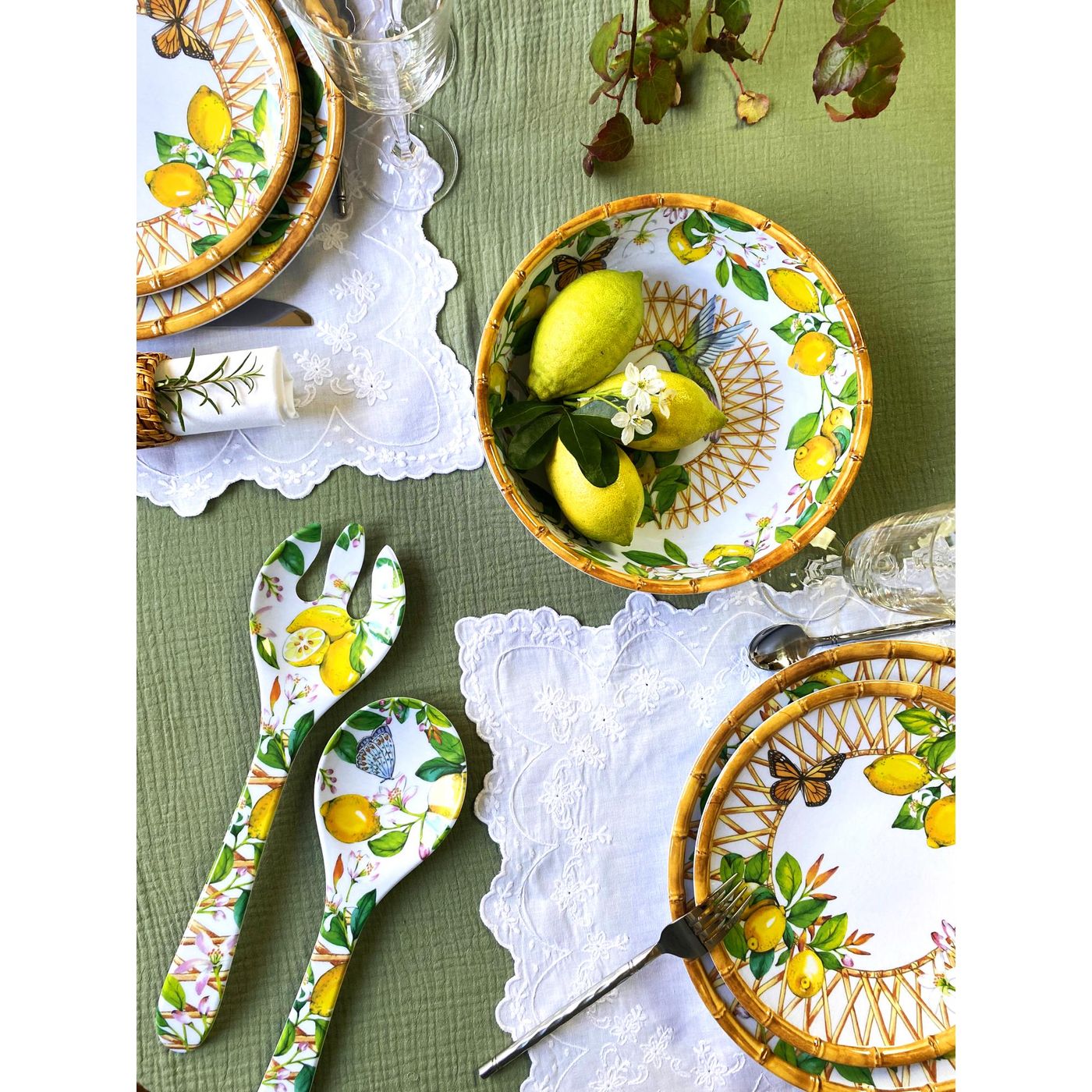 Assiette creuse en mélamine Capri 23 cm