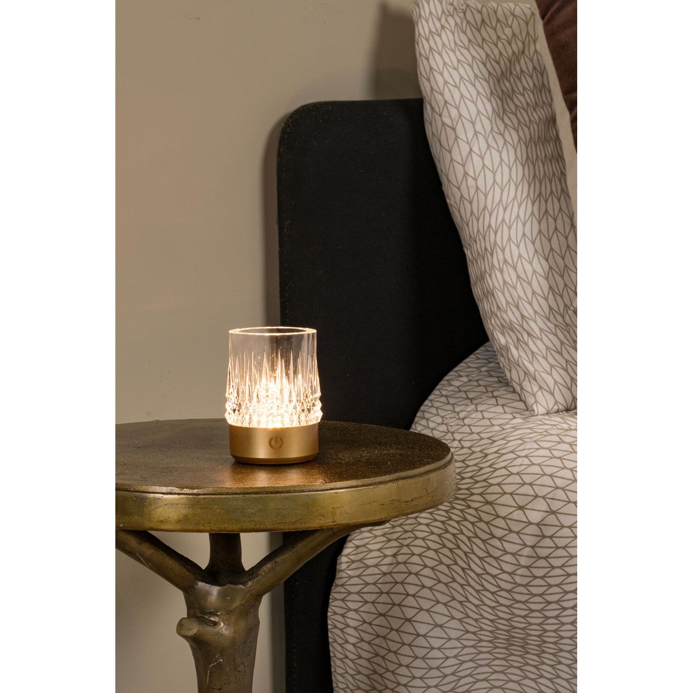 Lot de 3 lampes Lily or mat