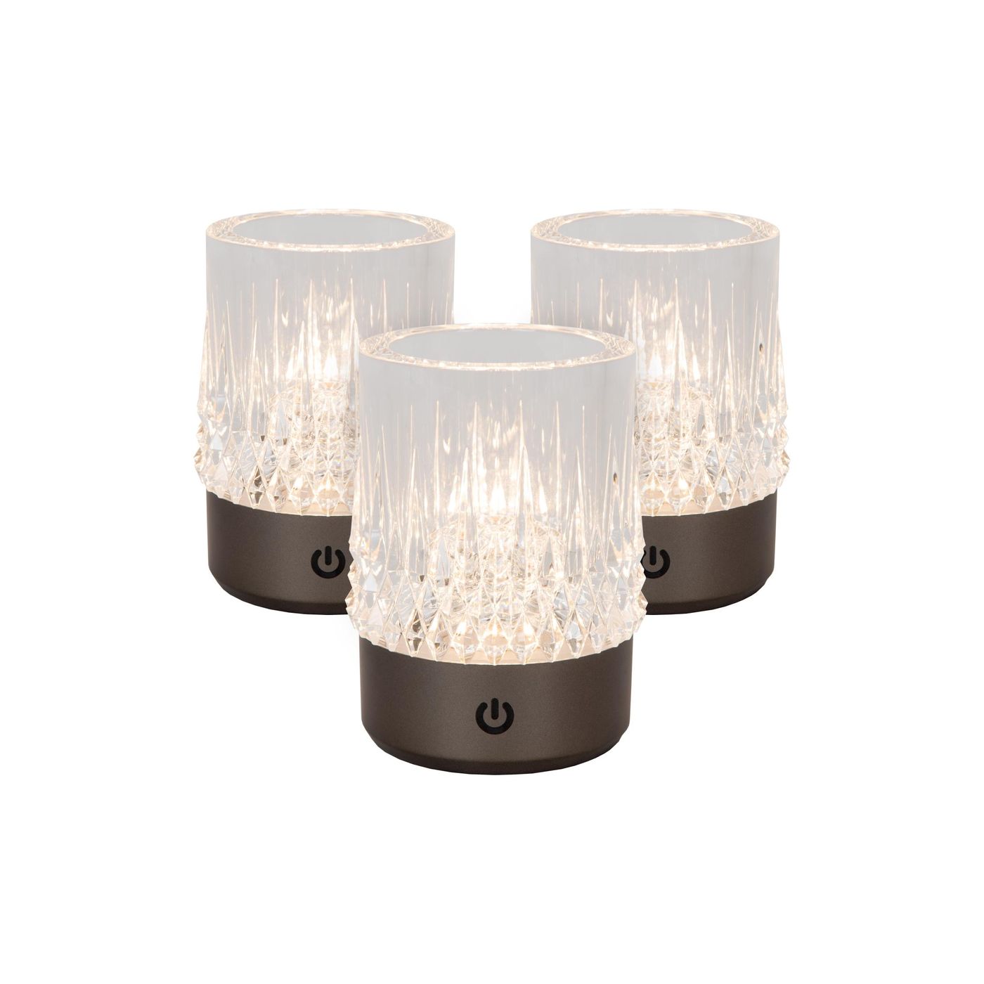 Lot de 3 lampes Lily Canon