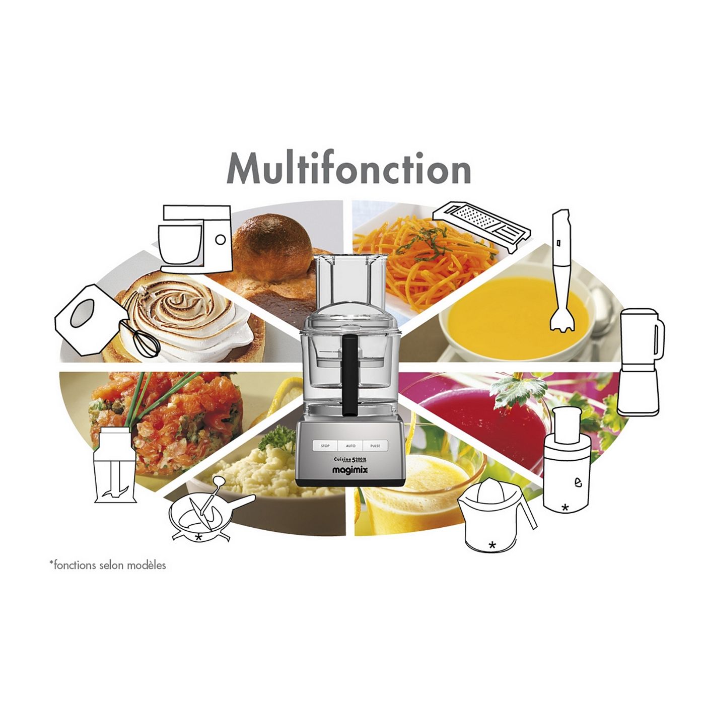 Robot culinaire 4200 XL blanc - multi-fonction