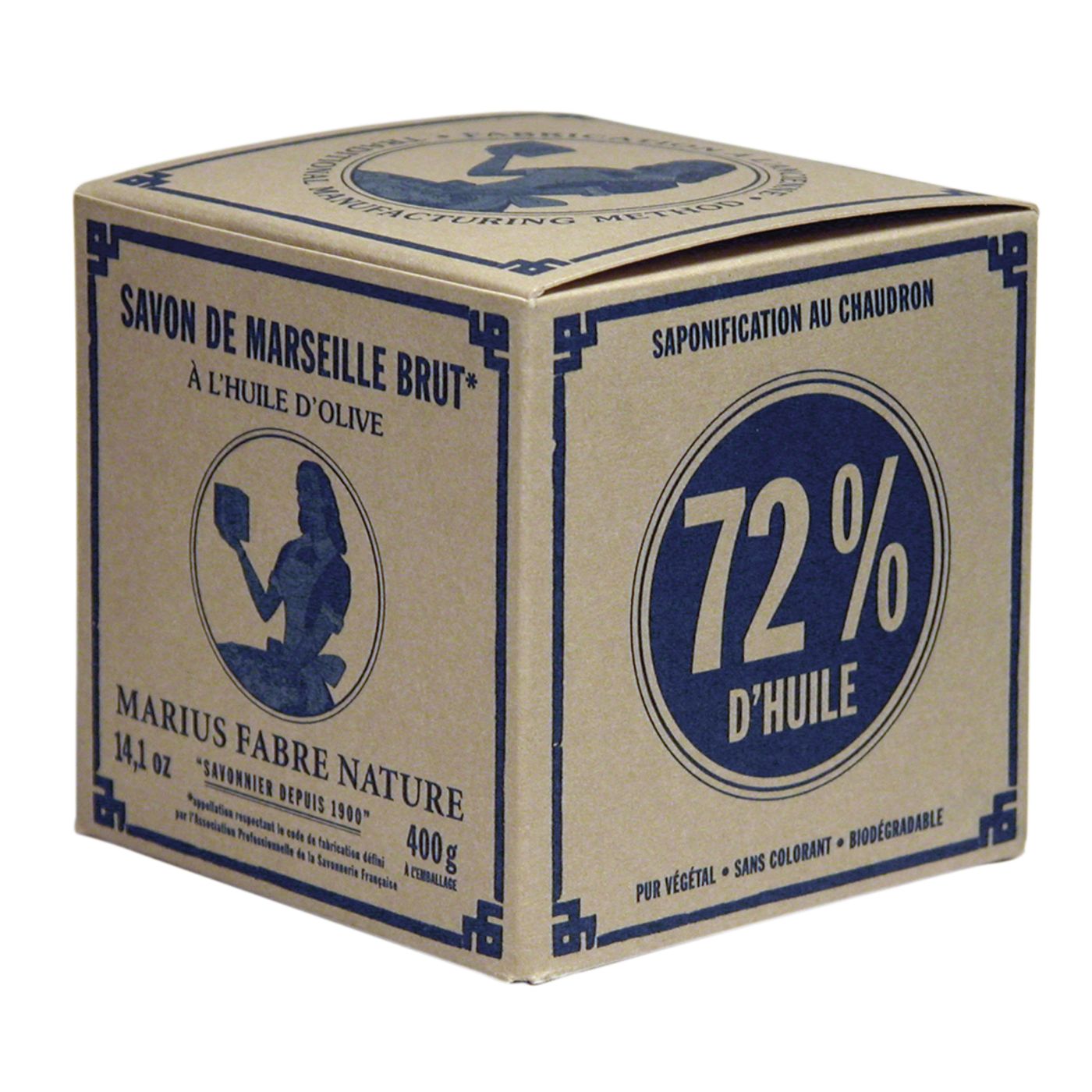 Savon de Marseille à l'huile d'olive 400 g