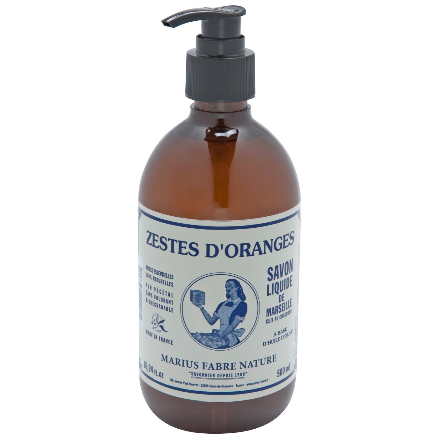 Savon liquide 500 ml Zestes d'oranges