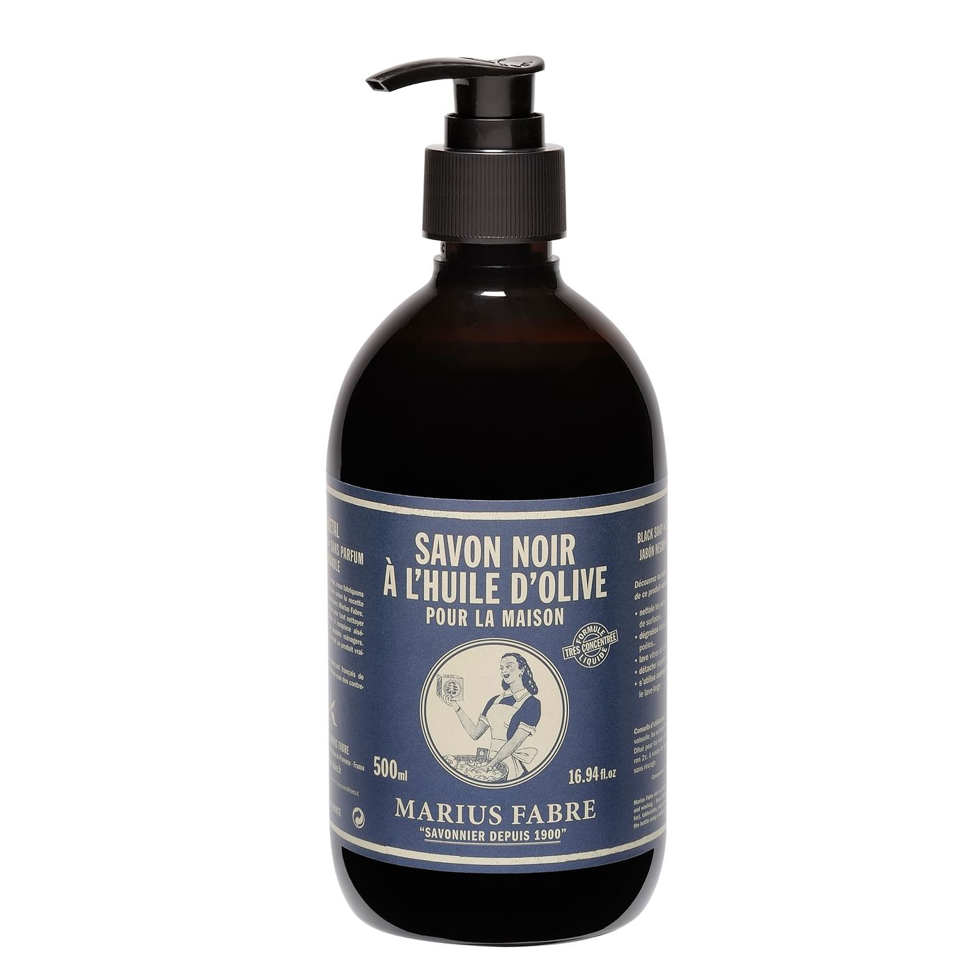 Savon noir à l'huile d'olive 500 ml