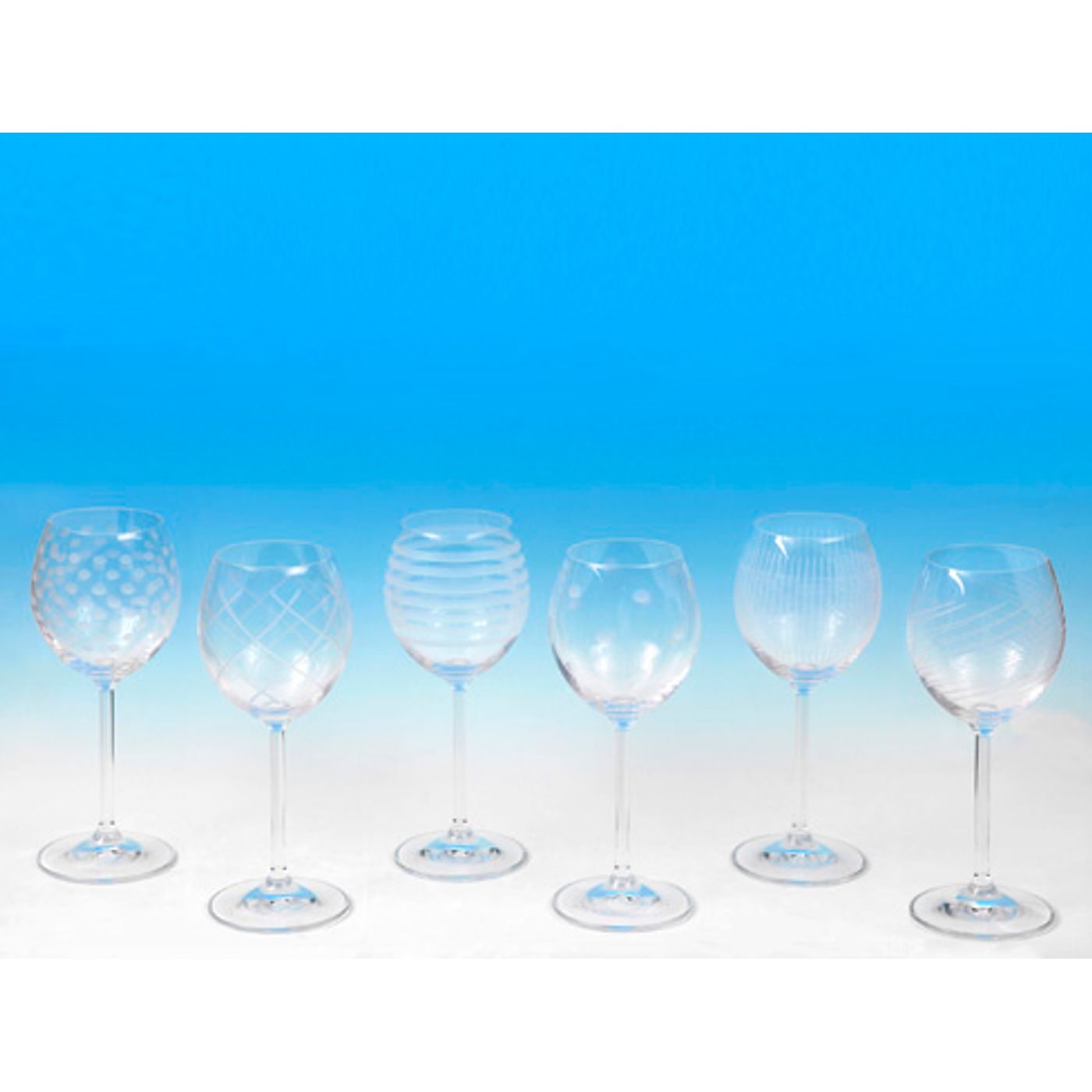 6 verres à pied eau OSLO 35 CL