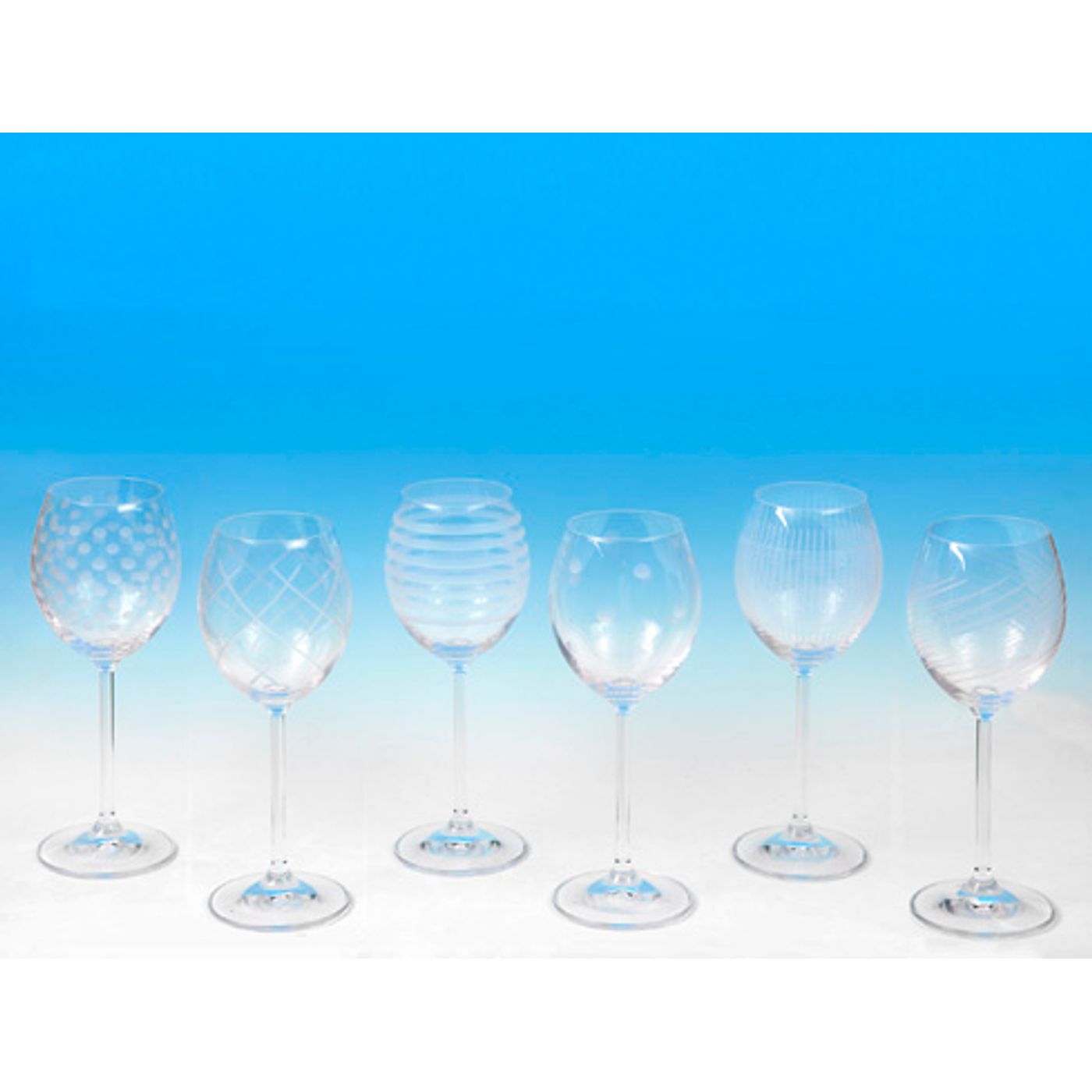 6 verres à pied vin OSLO 26cl